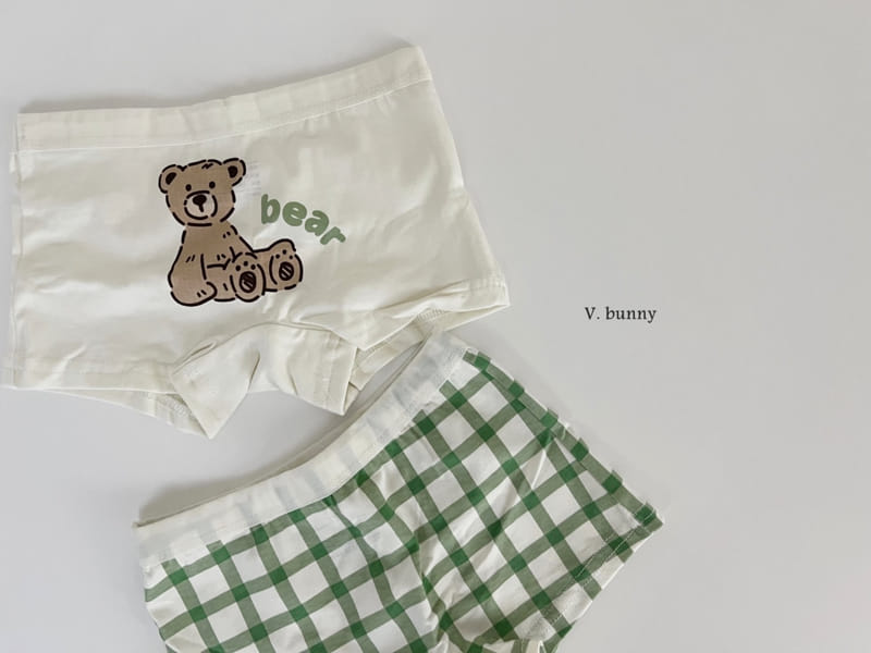 V Bunny - Korean Children Fashion - #prettylittlegirls - N116 Brown Underwear Set - 6