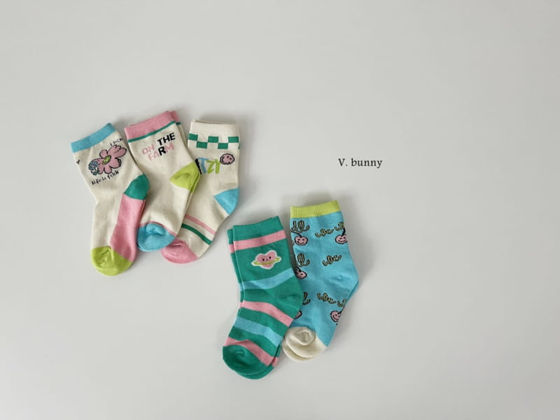 V Bunny - Korean Children Fashion - #stylishchildhood - Itzy Socks Set - 11