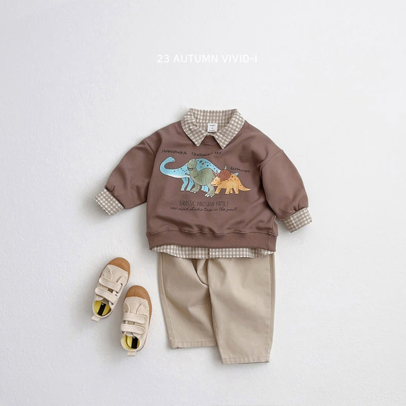 Vivid I - Korean Children Fashion - #Kfashion4kids - Dino Sweatshirt - 12