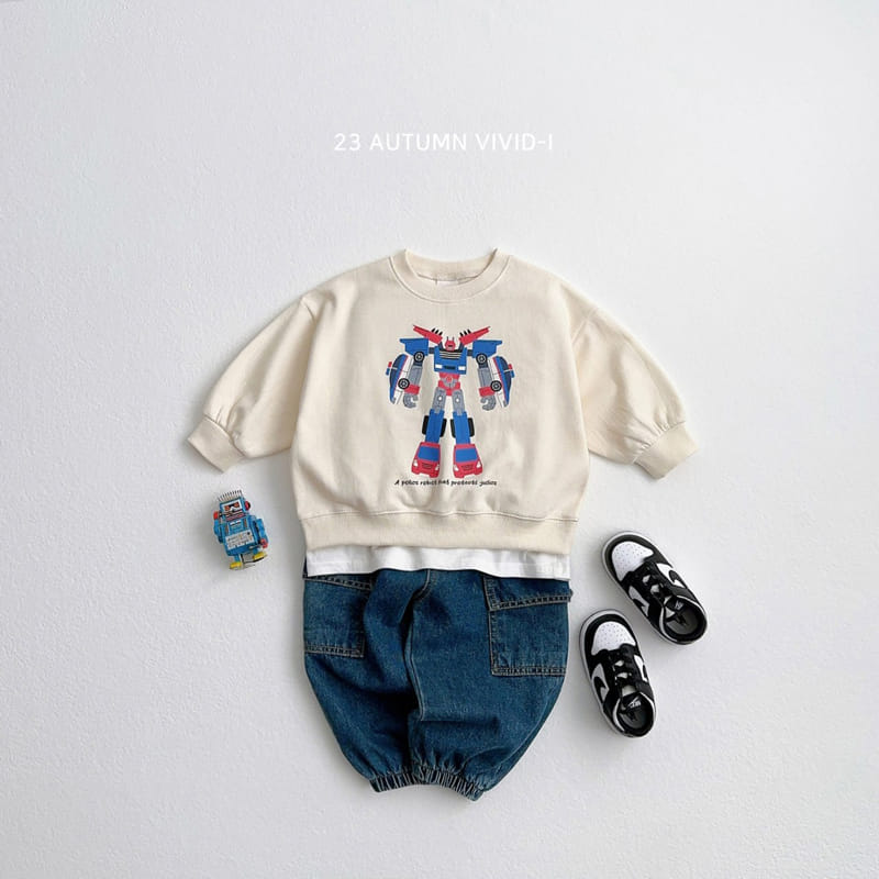 Vivid I - Korean Children Fashion - #Kfashion4kids - Robort Sweatshirt - 9