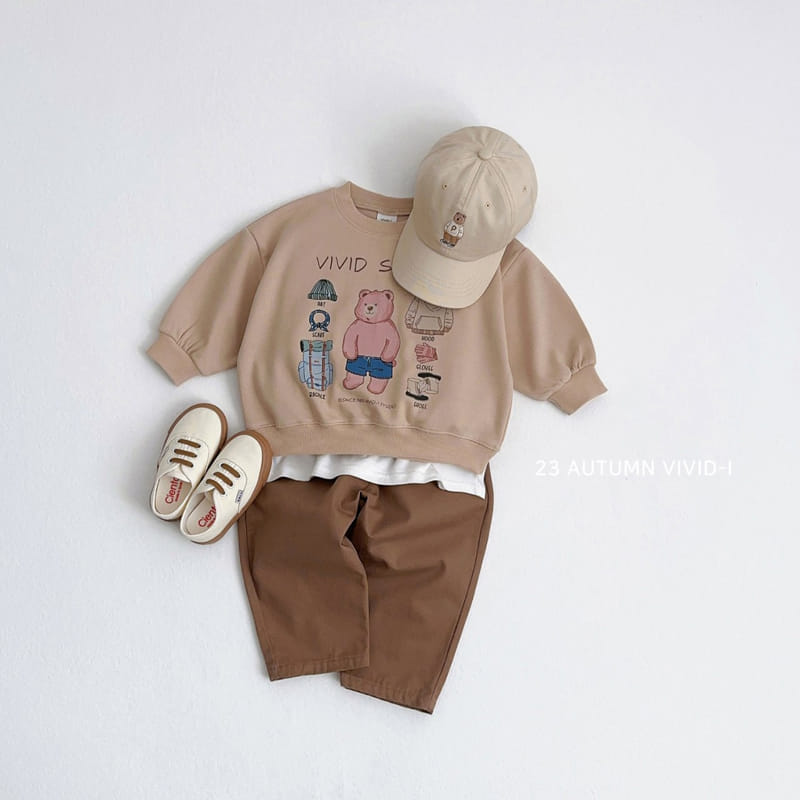 Vivid I - Korean Children Fashion - #Kfashion4kids - Cody Bear Sweatshirt - 5