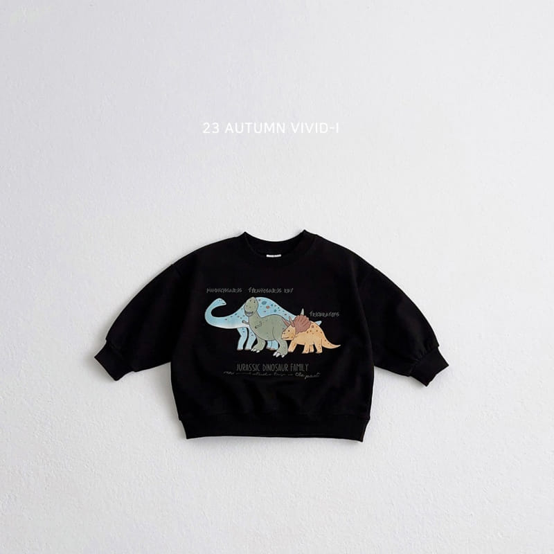 Vivid I - Korean Children Fashion - #childofig - Dino Sweatshirt - 3