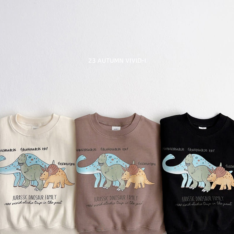 Vivid I - Korean Children Fashion - #childofig - Dino Sweatshirt - 4