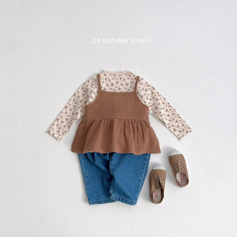 Vivid I - Korean Children Fashion - #childofig - Flower Tee - 12