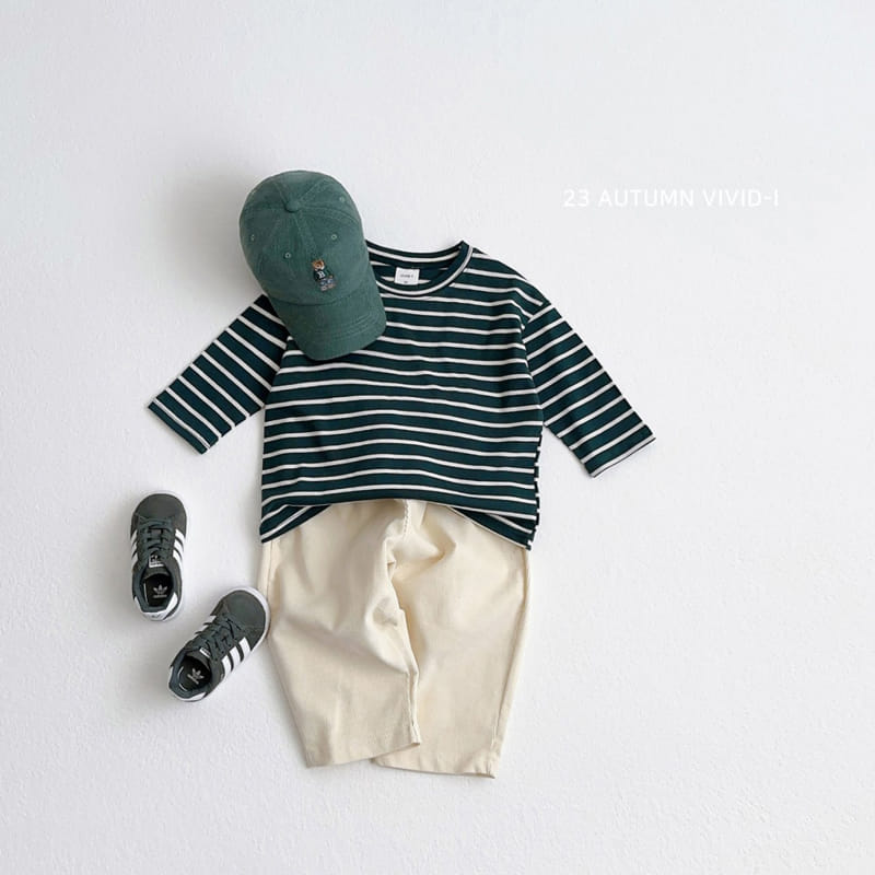 Vivid I - Korean Children Fashion - #childofig - Daily Stripes Tee - 8