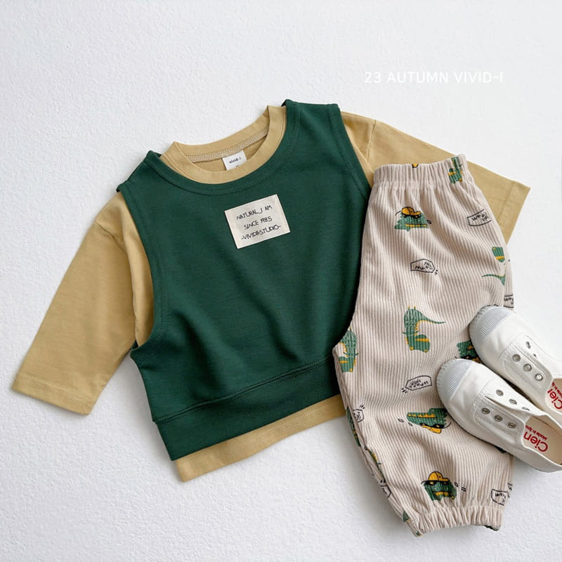 Vivid I - Korean Children Fashion - #childofig - Lavel Pants - 10