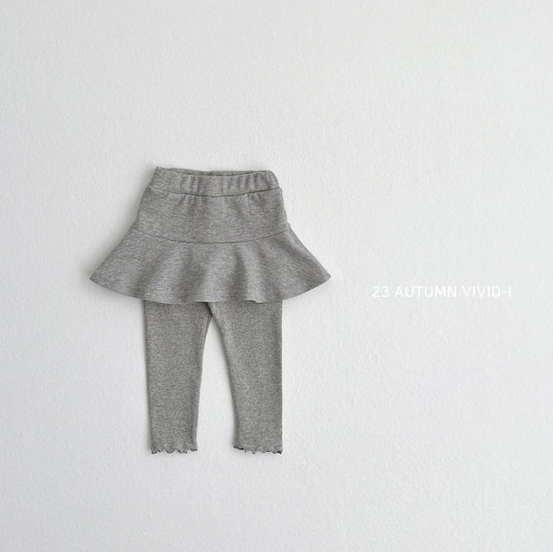 Vivid I - Korean Children Fashion - #childrensboutique - Terry Skirt Leggings - 4