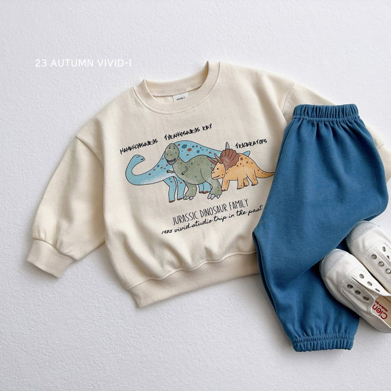 Vivid I - Korean Children Fashion - #designkidswear - Dino Sweatshirt - 6