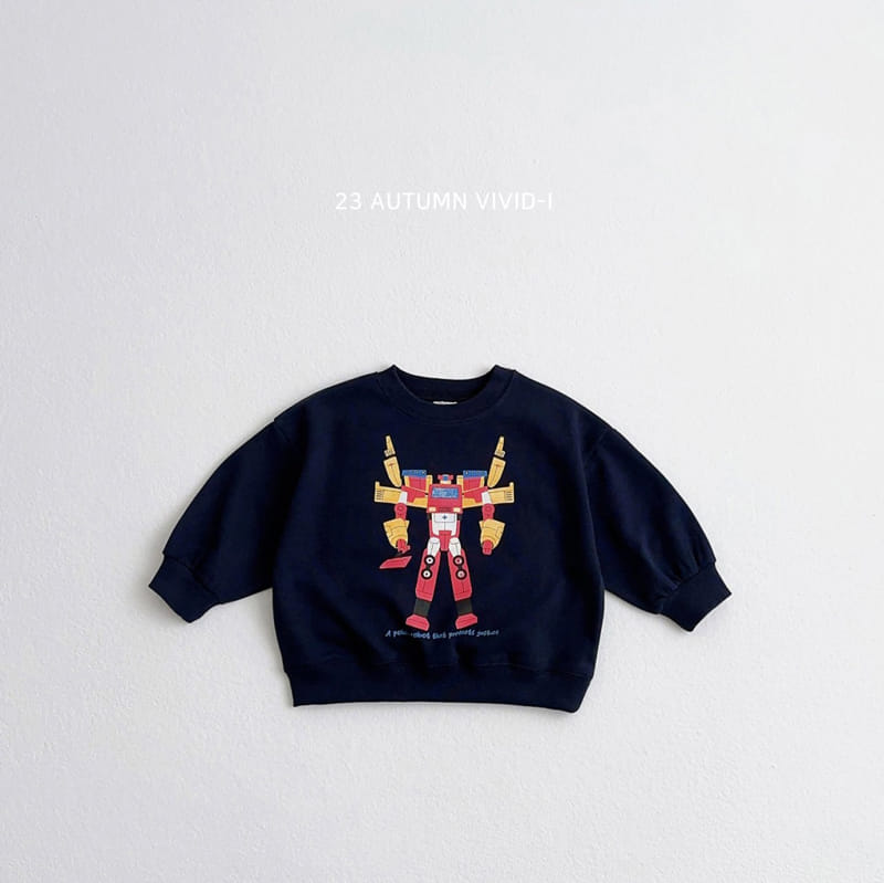 Vivid I - Korean Children Fashion - #designkidswear - Robort Sweatshirt - 3