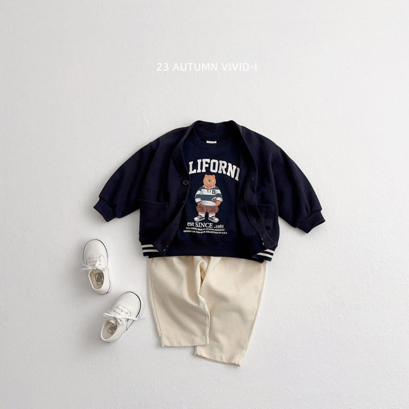 Vivid I - Korean Children Fashion - #designkidswear - Bear Piping Cardigan - 10