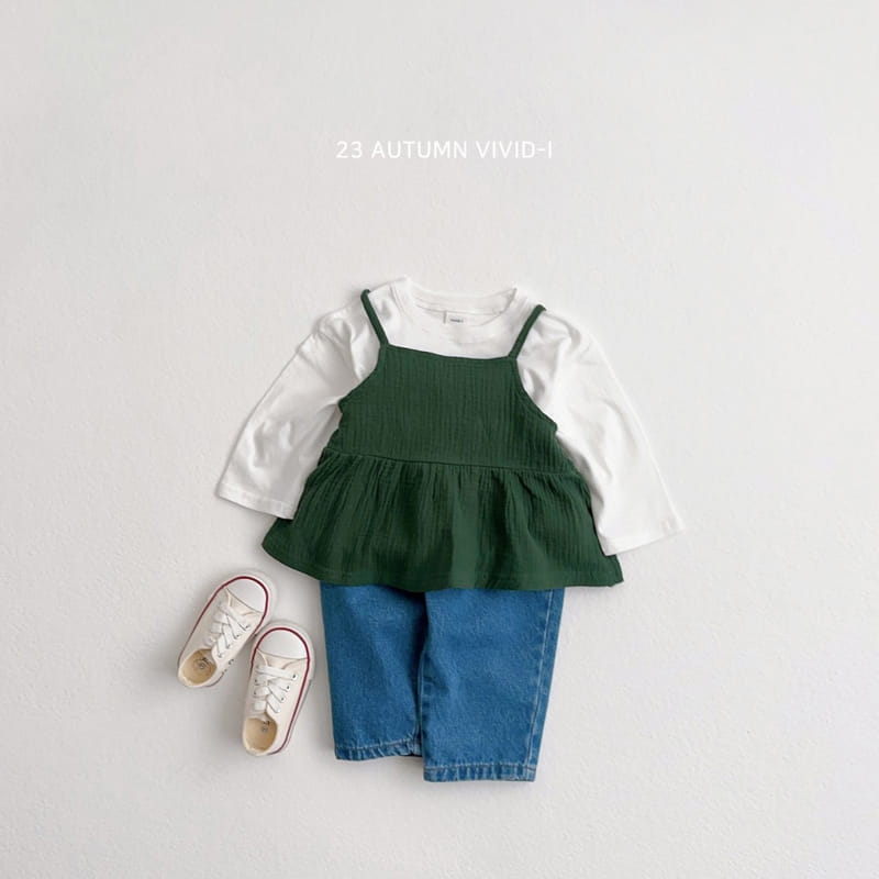 Vivid I - Korean Children Fashion - #discoveringself - Basic Layered Tee - 7