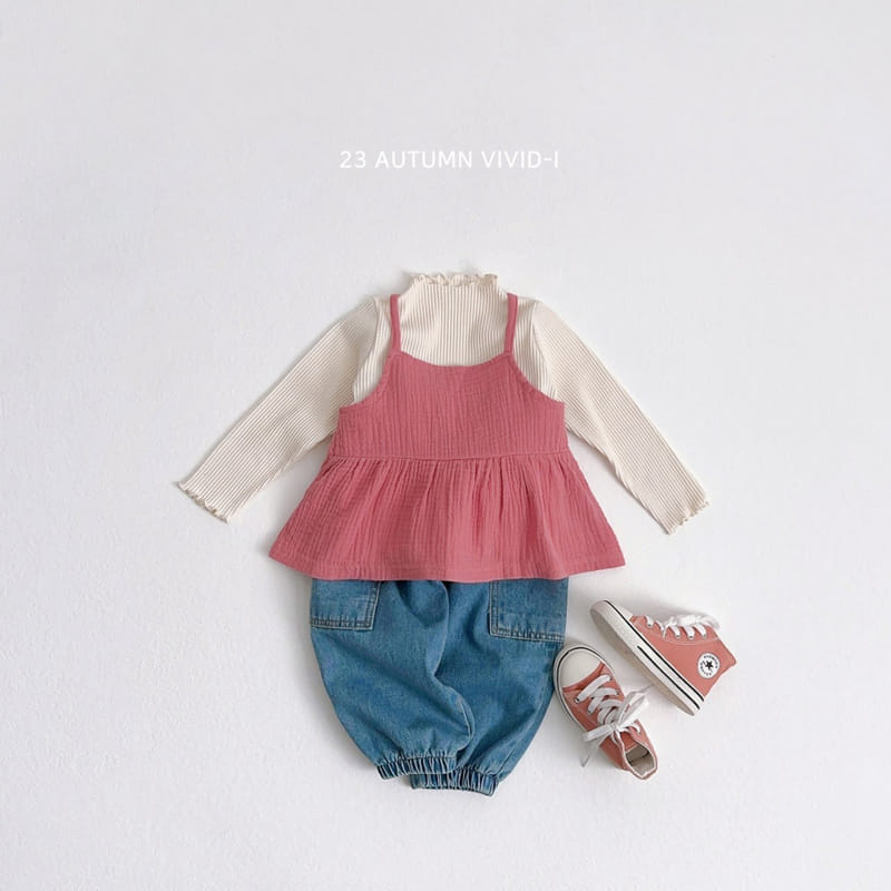 Vivid I - Korean Children Fashion - #discoveringself - Fall Rib Terry Tee - 6