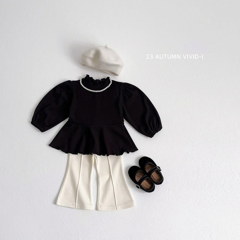 Vivid I - Korean Children Fashion - #discoveringself - Terry Flare Top Bottom Set - 8