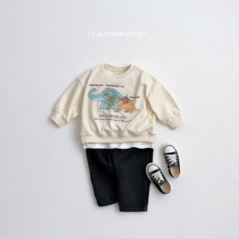 Vivid I - Korean Children Fashion - #fashionkids - Dino Sweatshirt - 8