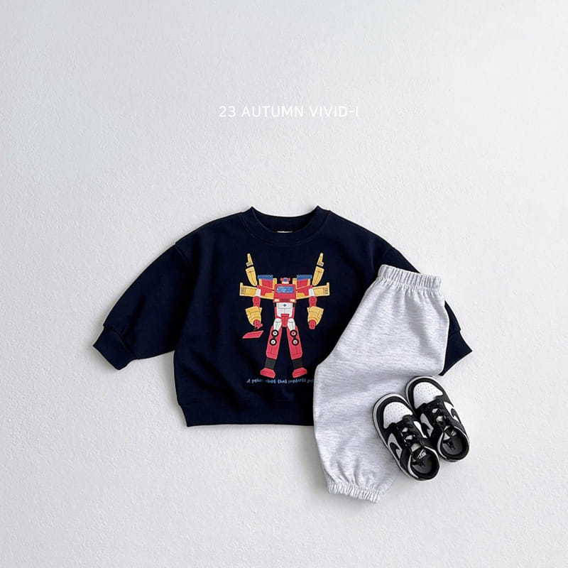 Vivid I - Korean Children Fashion - #fashionkids - Robort Sweatshirt - 5