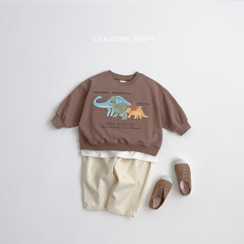 Vivid I - Korean Children Fashion - #kidsstore - Dino Sweatshirt - 10