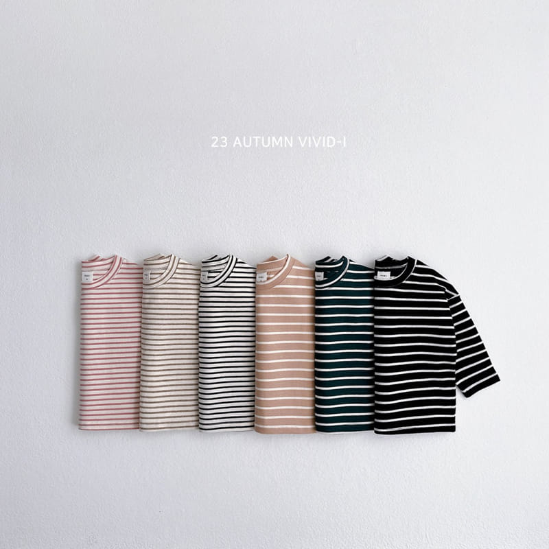 Vivid I - Korean Children Fashion - #kidsstore - Daily Stripes Tee