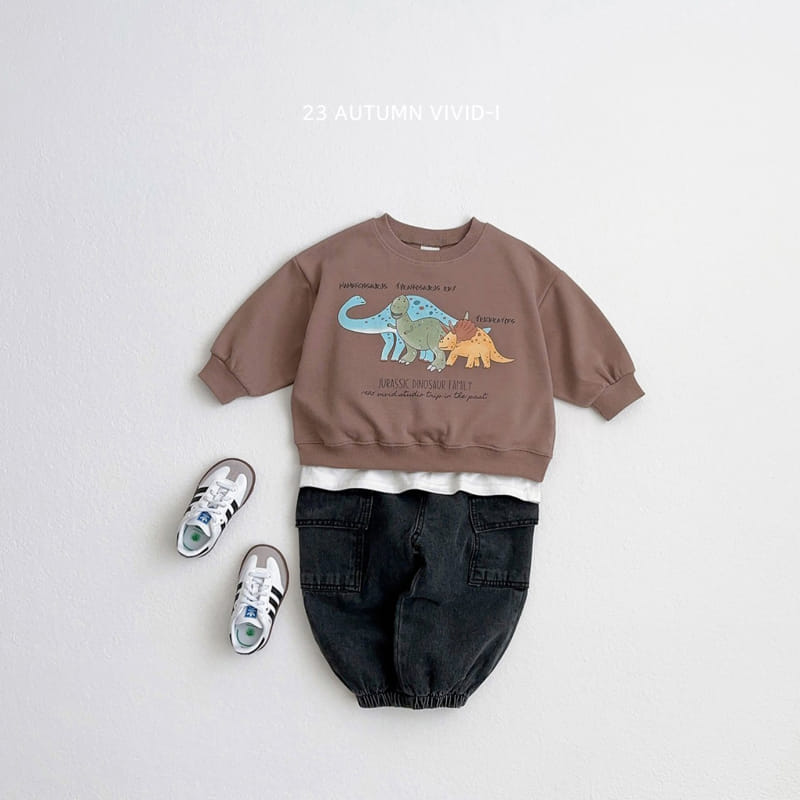 Vivid I - Korean Children Fashion - #kidzfashiontrend - Dino Sweatshirt - 11