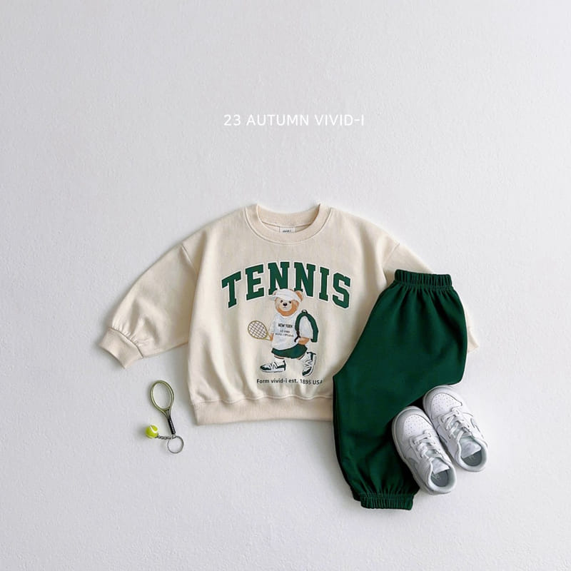 Vivid I - Korean Children Fashion - #kidzfashiontrend - Bear Tennis Top Bottom Set - 6