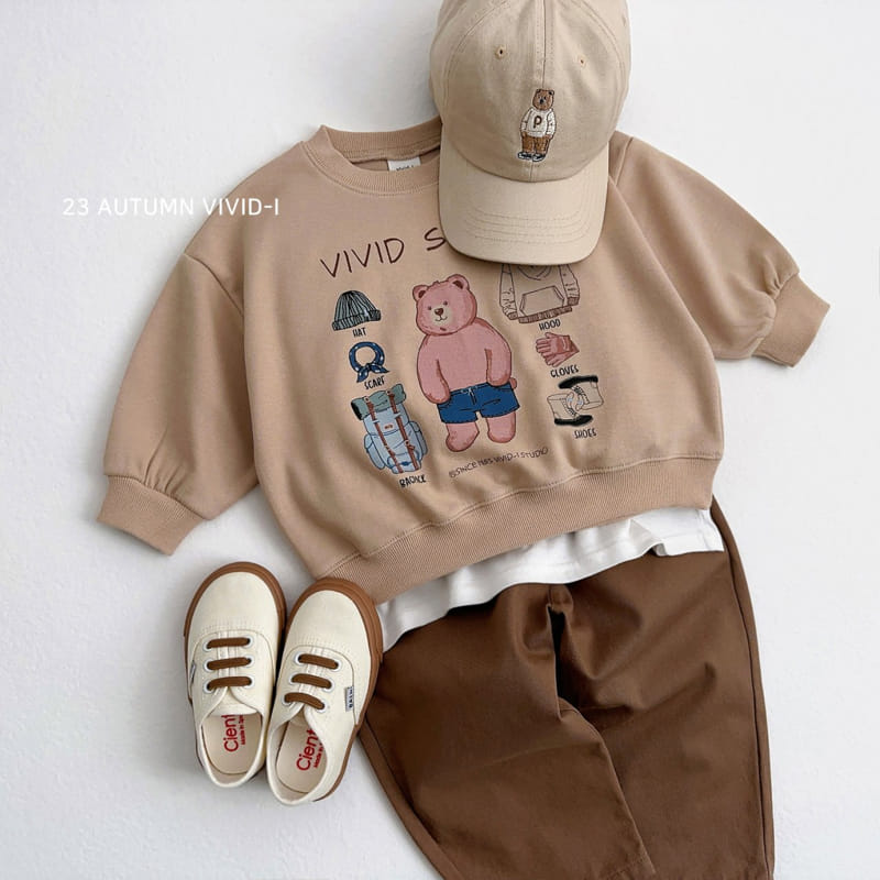 Vivid I - Korean Children Fashion - #littlefashionista - Cody Bear Sweatshirt - 6