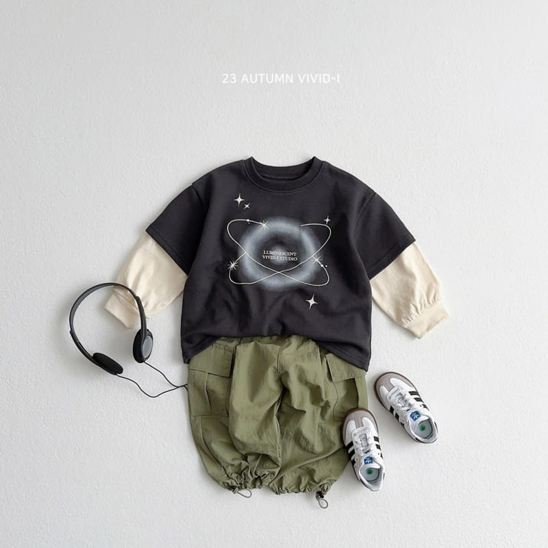 Vivid I - Korean Children Fashion - #littlefashionista - Planet Layered Sweatshirt - 5