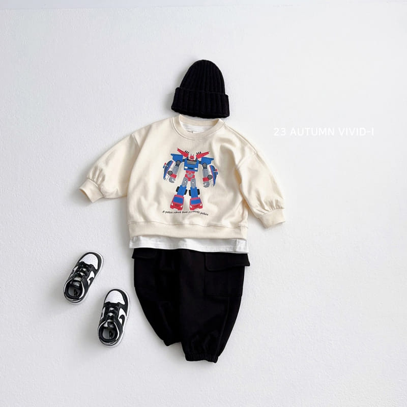 Vivid I - Korean Children Fashion - #magicofchildhood - Robort Sweatshirt - 11