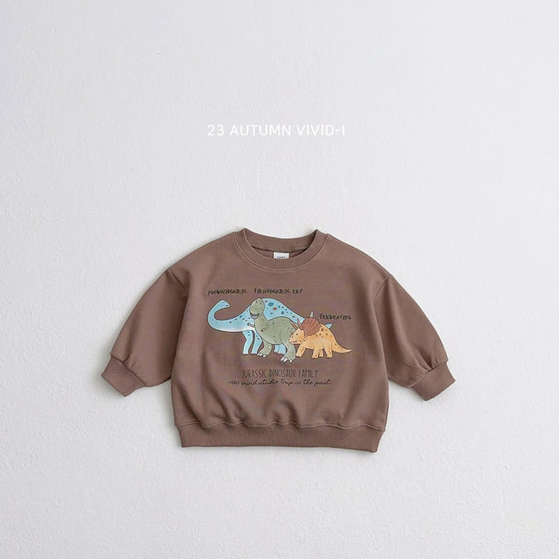 Vivid I - Korean Children Fashion - #minifashionista - Dino Sweatshirt