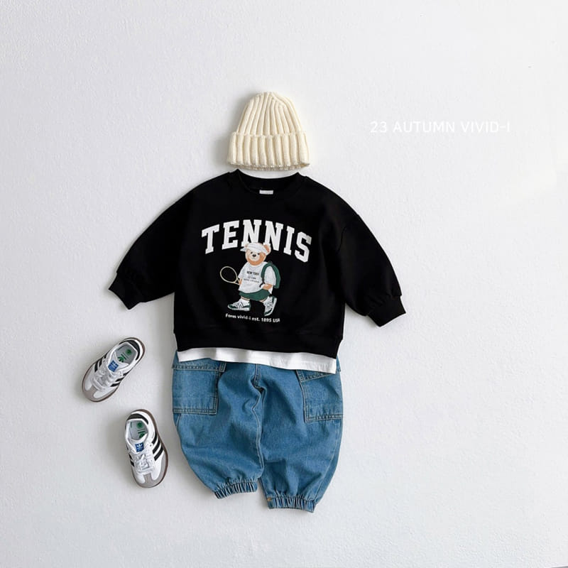 Vivid I - Korean Children Fashion - #minifashionista - Bear Tennis Top Bottom Set - 10