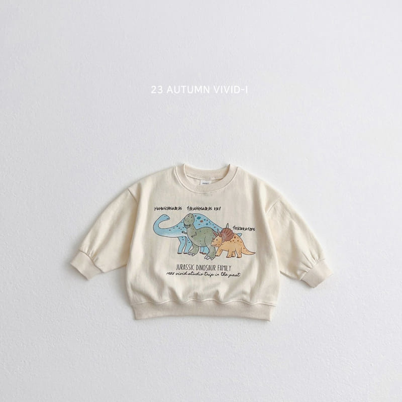 Vivid I - Korean Children Fashion - #prettylittlegirls - Dino Sweatshirt - 2