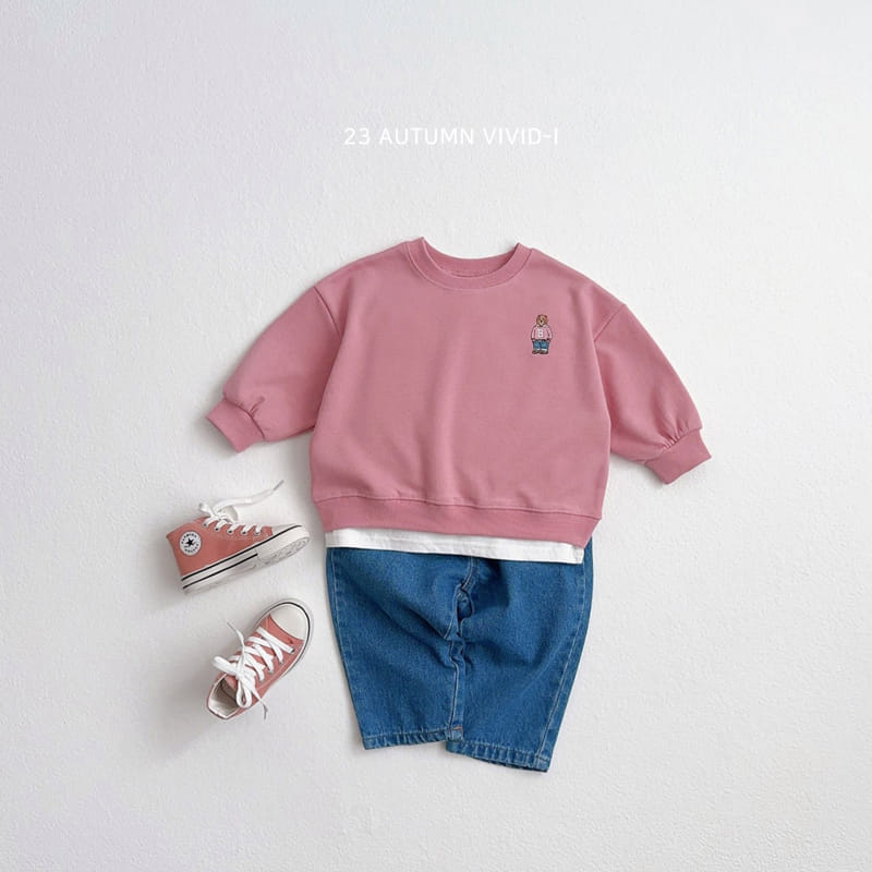 Vivid I - Korean Children Fashion - #prettylittlegirls - Fall Bear Sweatshirt - 8