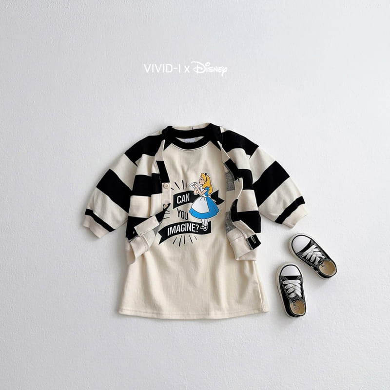 Vivid I - Korean Children Fashion - #prettylittlegirls - Stripes Bear Cardigan - 7