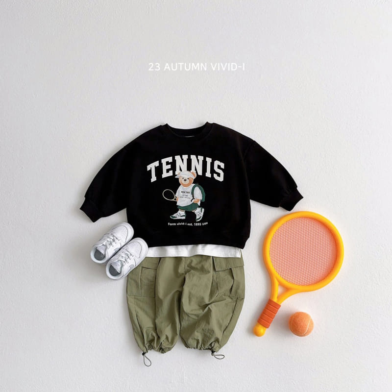 Vivid I - Korean Children Fashion - #prettylittlegirls - Bear Tennis Top Bottom Set - 11