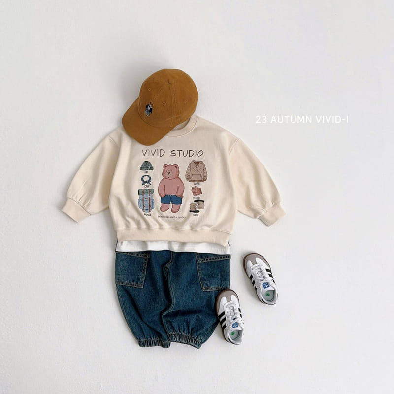 Vivid I - Korean Children Fashion - #stylishchildhood - Cody Bear Sweatshirt - 12