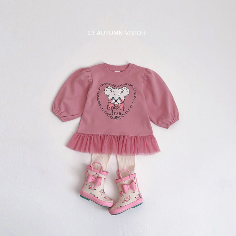 Vivid I - Korean Children Fashion - #stylishchildhood - Shirring Mini One-piece - 12