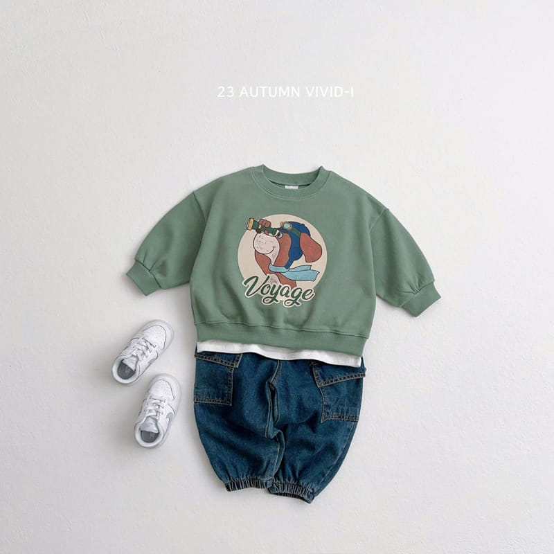 Vivid I - Korean Children Fashion - #todddlerfashion - Vintage Sweatshirt - 5