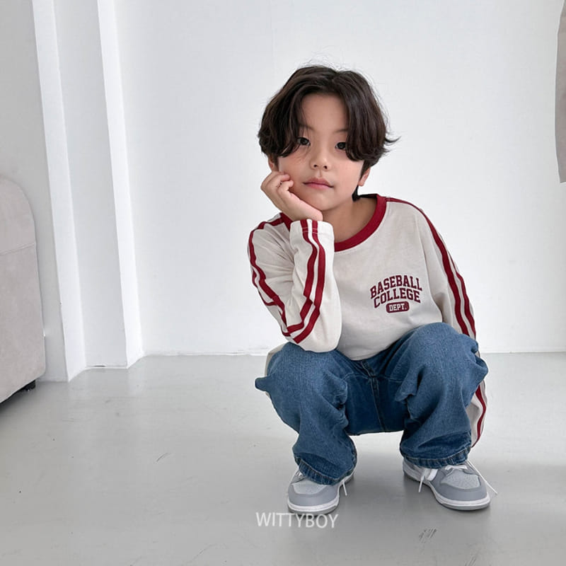 Witty Boy - Korean Children Fashion - #Kfashion4kids - Baseball Tee - 8