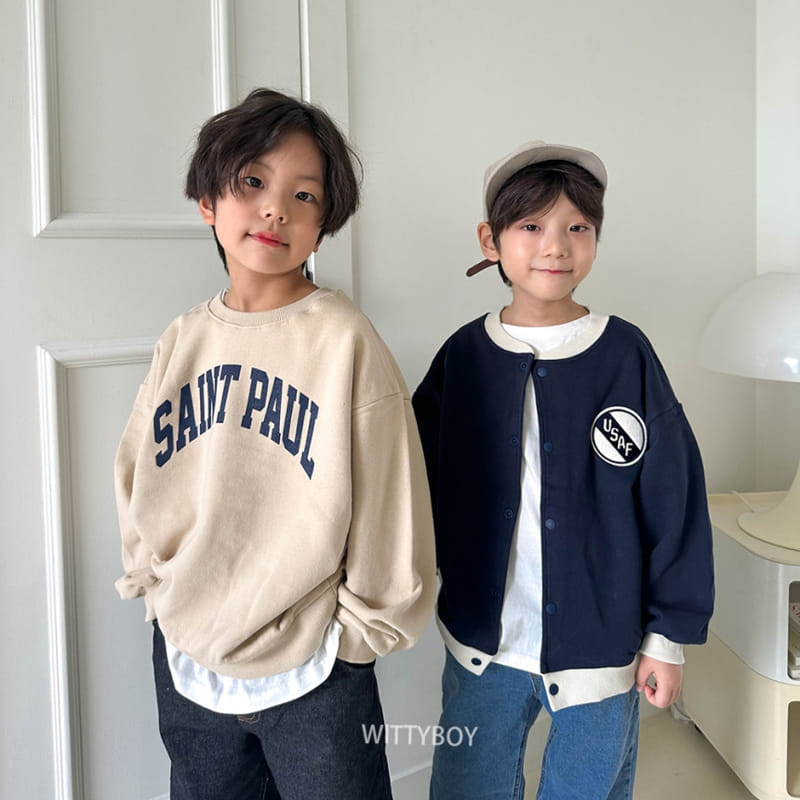 Witty Boy - Korean Children Fashion - #childrensboutique - Saint Sweatshirt - 3