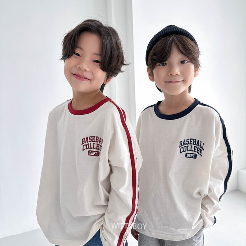 Witty Boy - Korean Children Fashion - #childrensboutique - Baseball Tee