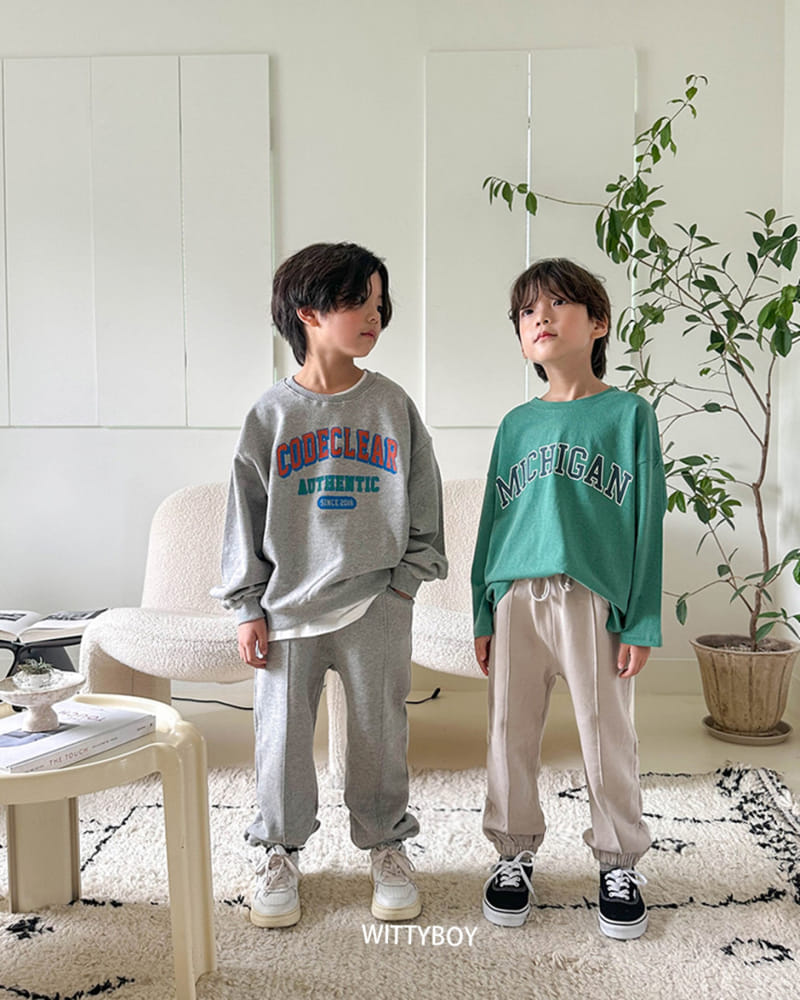 Witty Boy - Korean Children Fashion - #childrensboutique - Michigan Tee - 12