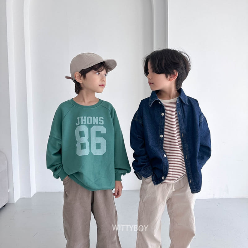 Witty Boy - Korean Children Fashion - #fashionkids - Joy Denim SHIrt - 2