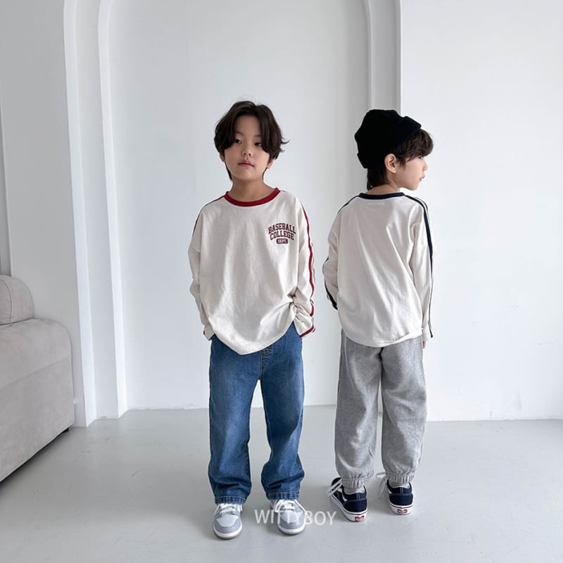 Witty Boy - Korean Children Fashion - #discoveringself - Baseball Tee - 4