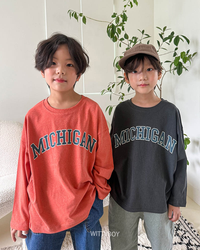 Witty Boy - Korean Children Fashion - #fashionkids - Michigan Tee