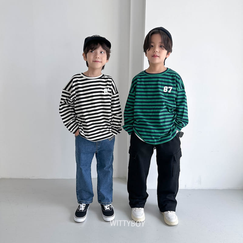 Witty Boy - Korean Children Fashion - #fashionkids - 87 Stripes Tee - 2