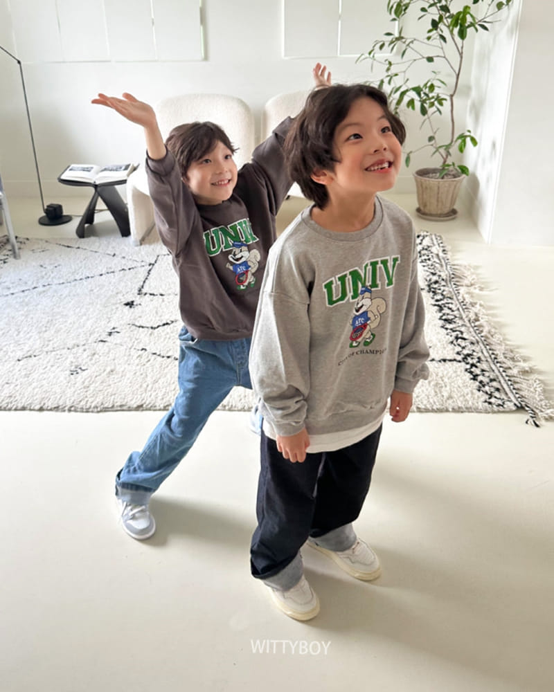 Witty Boy - Korean Children Fashion - #kidsstore - Sqirrel Sweatshirt - 8