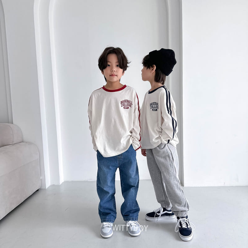 Witty Boy - Korean Children Fashion - #kidzfashiontrend - Baseball Tee - 7