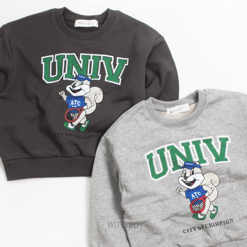 Witty Boy - Korean Children Fashion - #littlefashionista - Sqirrel Sweatshirt - 11