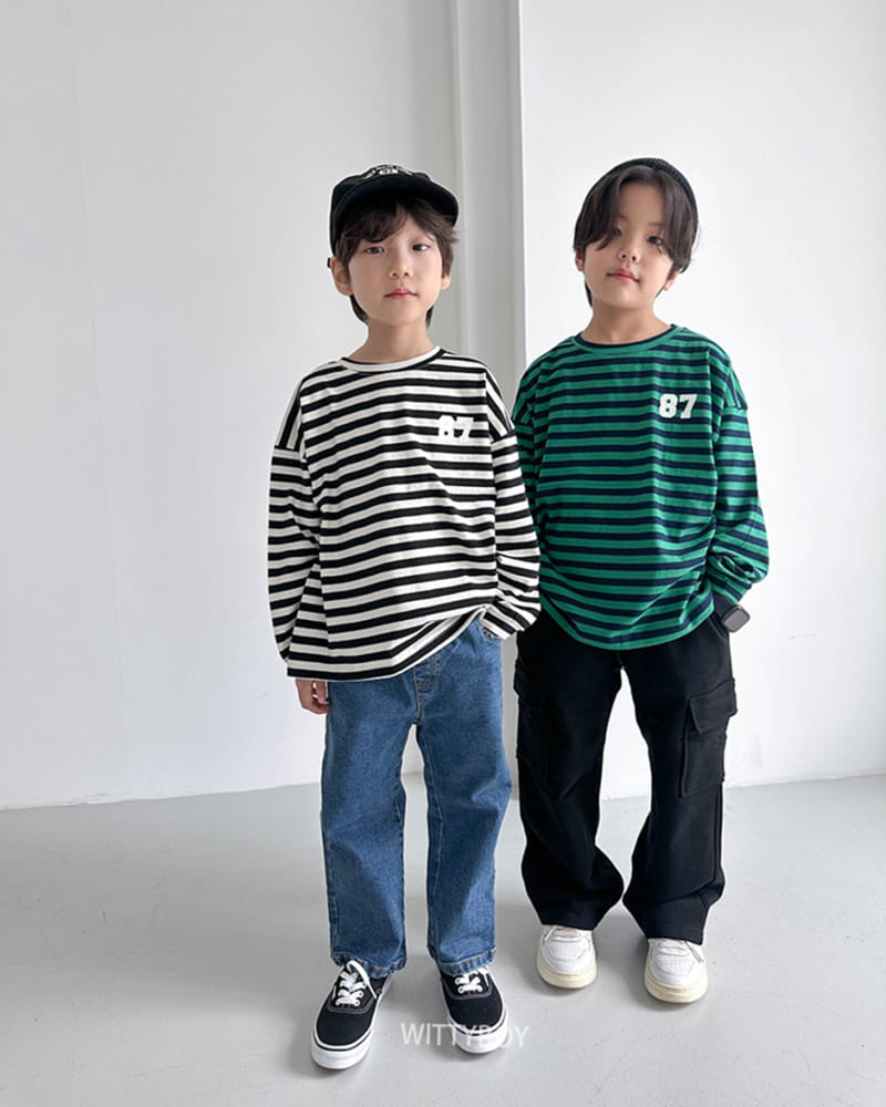 Witty Boy - Korean Children Fashion - #littlefashionista - 87 Stripes Tee - 7