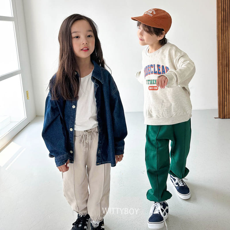 Witty Boy - Korean Children Fashion - #magicofchildhood - Joy Denim SHIrt - 8