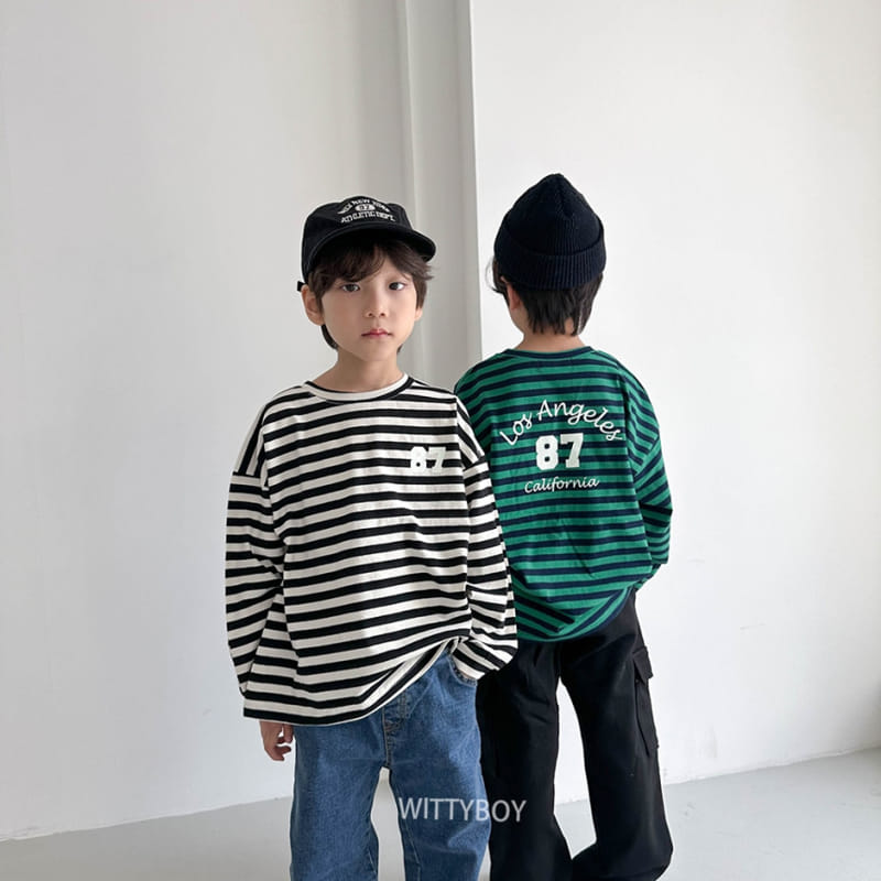 Witty Boy - Korean Children Fashion - #magicofchildhood - 87 Stripes Tee - 8