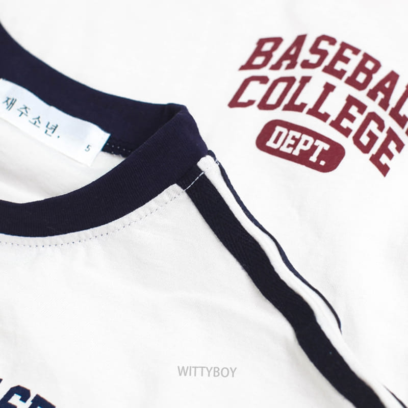 Witty Boy - Korean Children Fashion - #minifashionista - Baseball Tee - 11